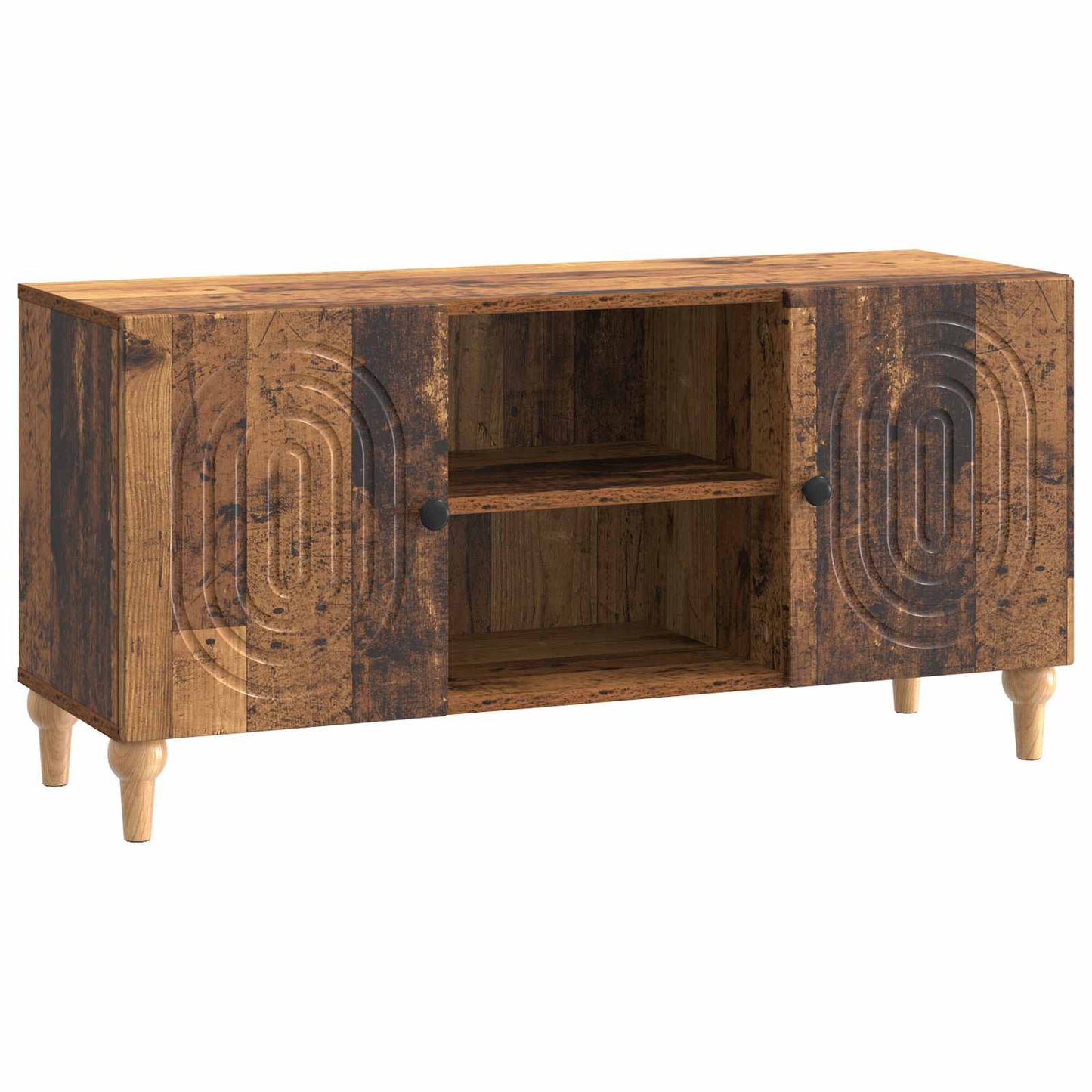 TV Cabinet Old Wood 102 x 34.5 x 50 cm Engineered Wood