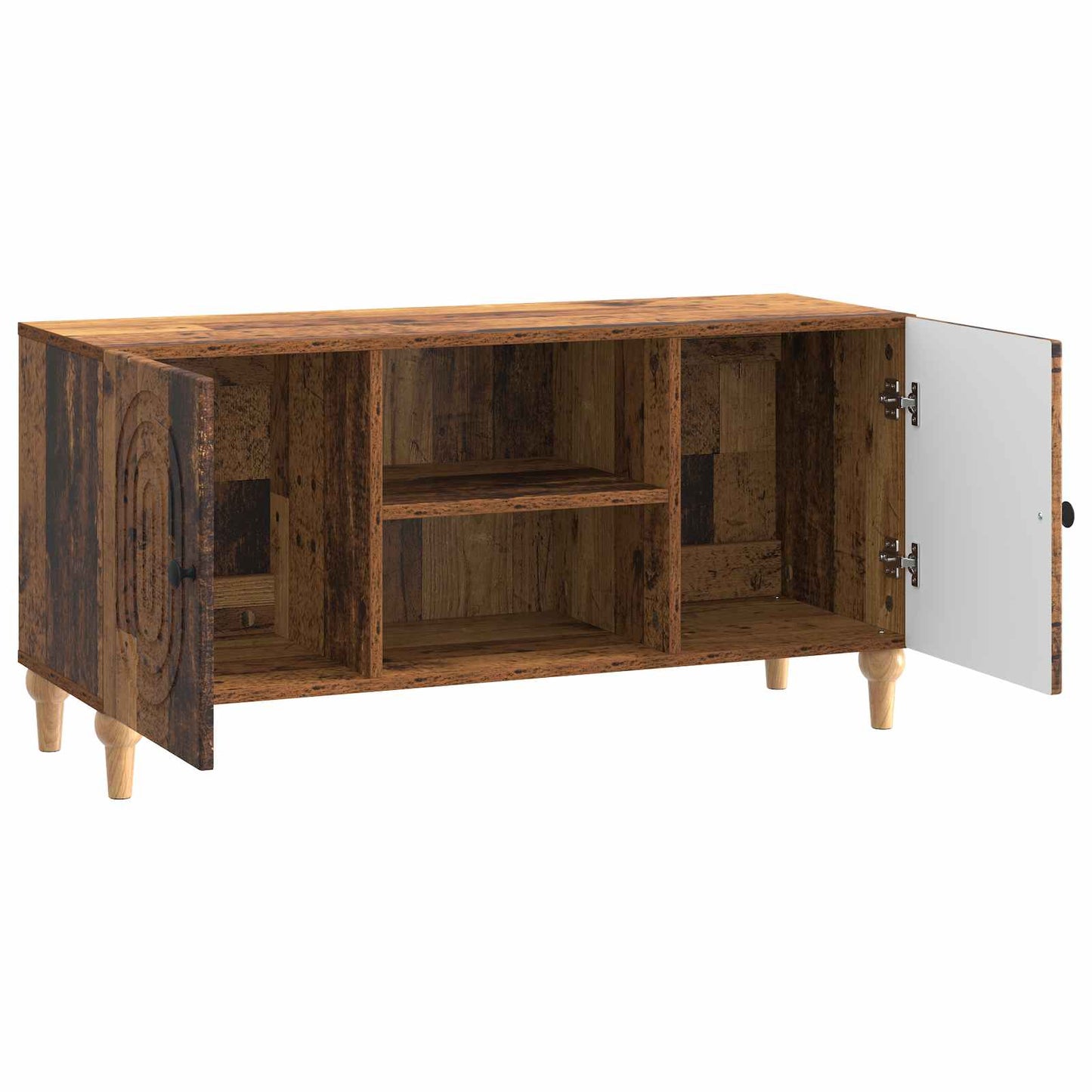 TV Cabinet Old Wood 102 x 34.5 x 50 cm Engineered Wood