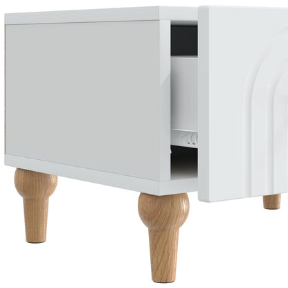 TV Cabinet with Drawer White 147 x 34.5 x 30 cm Engineered Wood