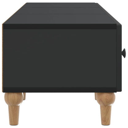 TV Cabinet with Drawer Black 147 x 34.5 x 30 cm Engineered Wood