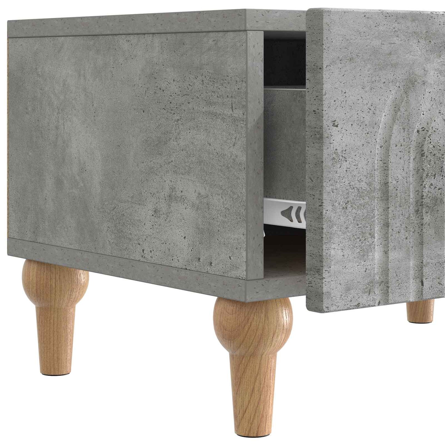 TV Cabinet Concrete Grey 147 x 34.5 x 30 cm Engineered Wood