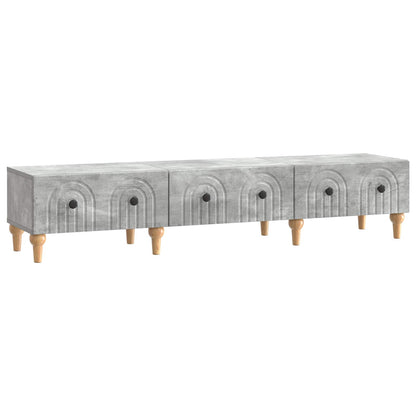 TV Cabinet Concrete Grey 147 x 34.5 x 30 cm Engineered Wood
