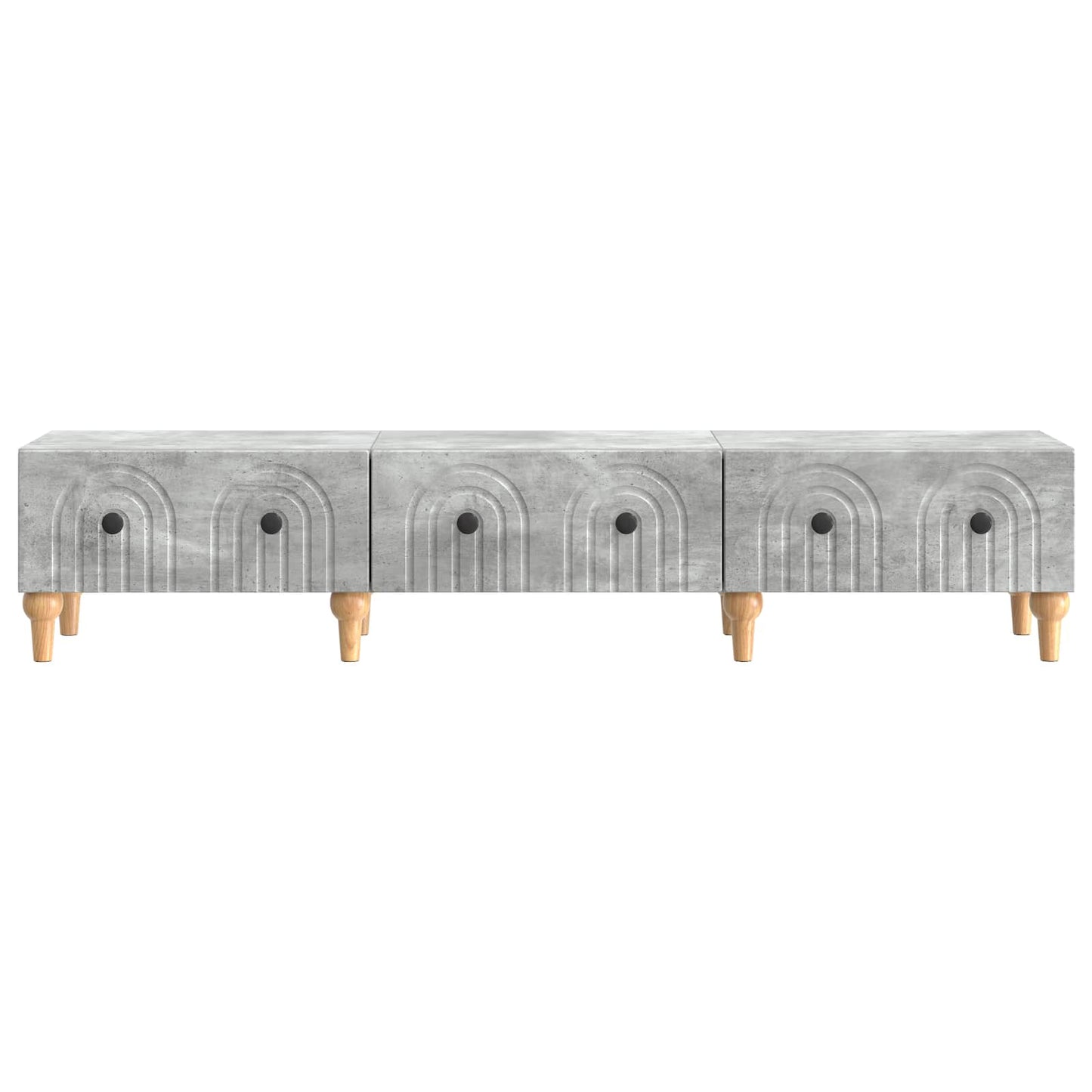 TV Cabinet Concrete Grey 147 x 34.5 x 30 cm Engineered Wood
