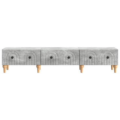 TV Cabinet Concrete Grey 147 x 34.5 x 30 cm Engineered Wood