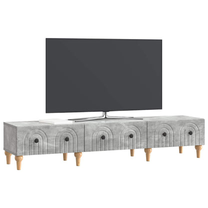 TV Cabinet Concrete Grey 147 x 34.5 x 30 cm Engineered Wood