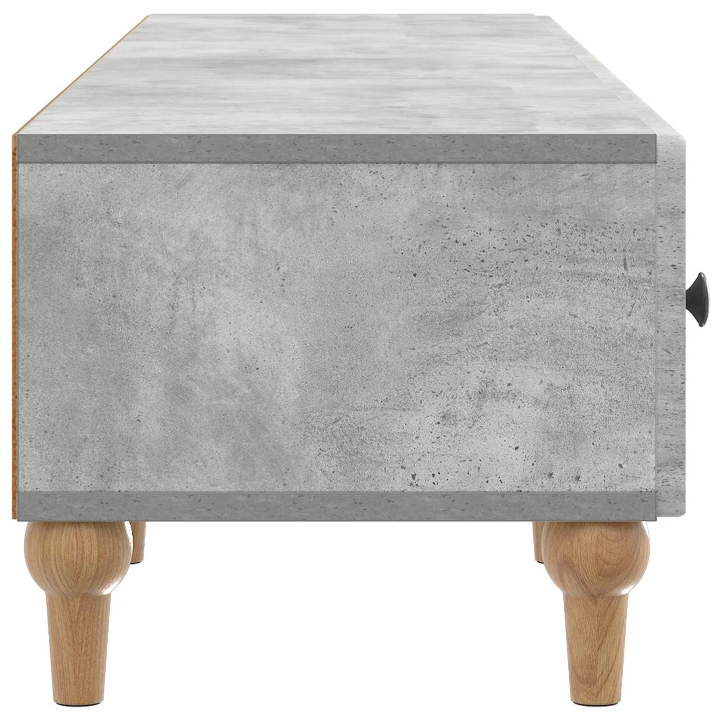 TV Cabinet Concrete Grey 147 x 34.5 x 30 cm Engineered Wood