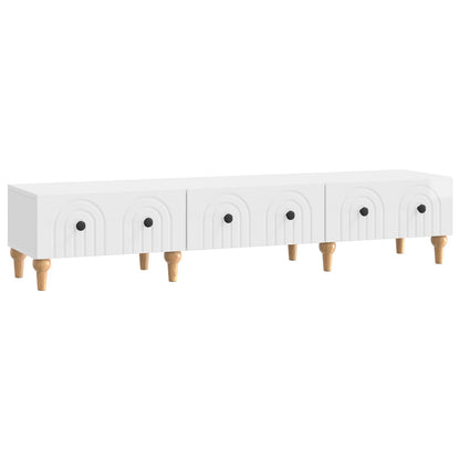 TV Cabinet High Gloss White 147 x 34.5 x 30 cm Engineered Wood