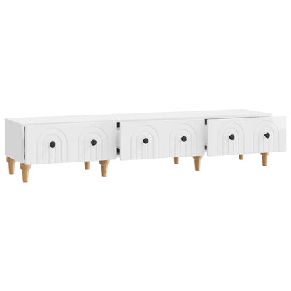 TV Cabinet High Gloss White 147 x 34.5 x 30 cm Engineered Wood