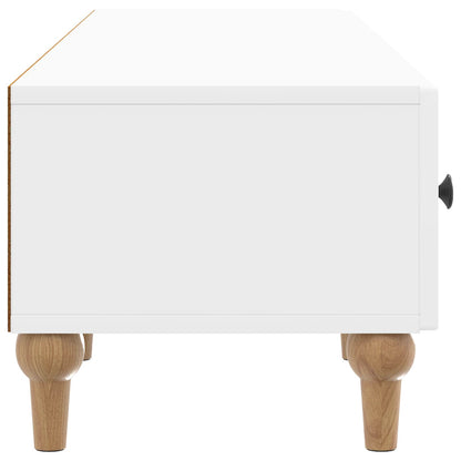 TV Cabinet High Gloss White 147 x 34.5 x 30 cm Engineered Wood