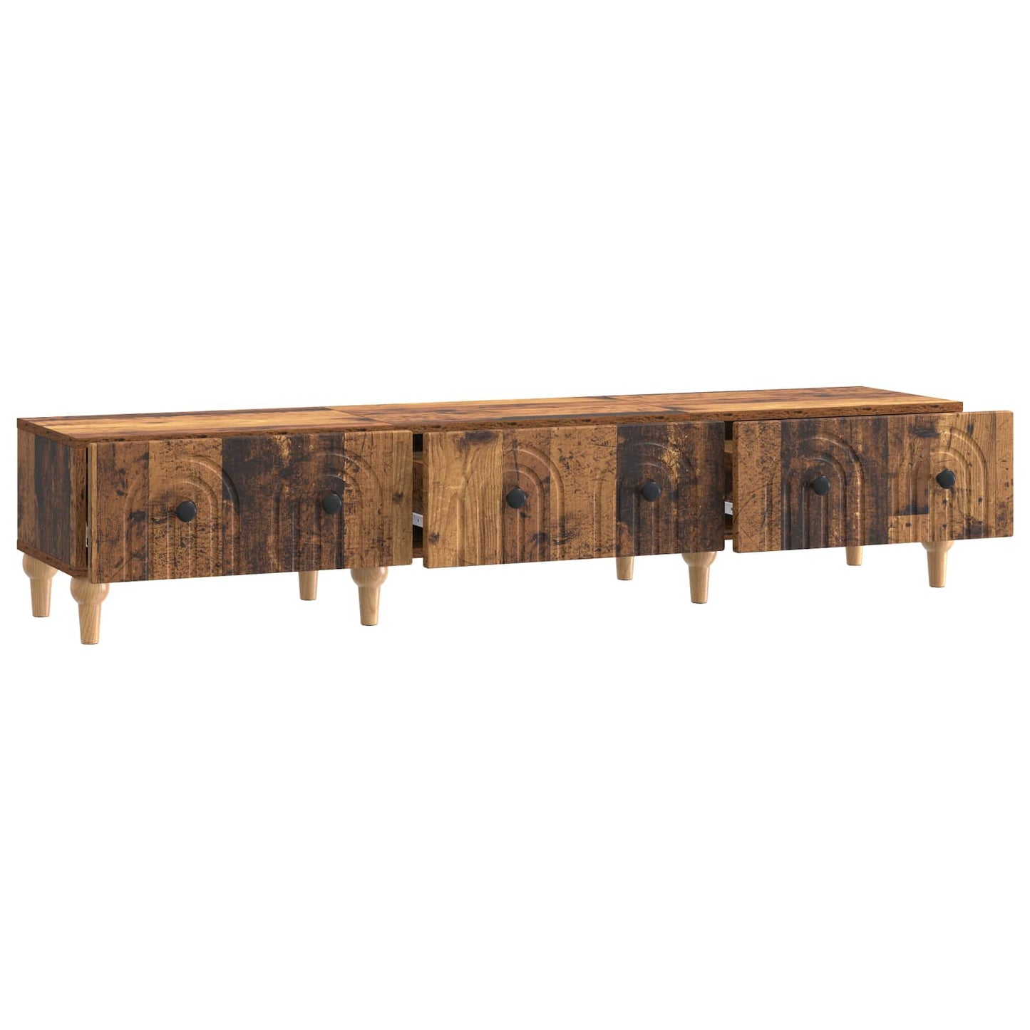 TV Cabinet Old Wood 147 x 34.5 x 30 cm Engineered Wood
