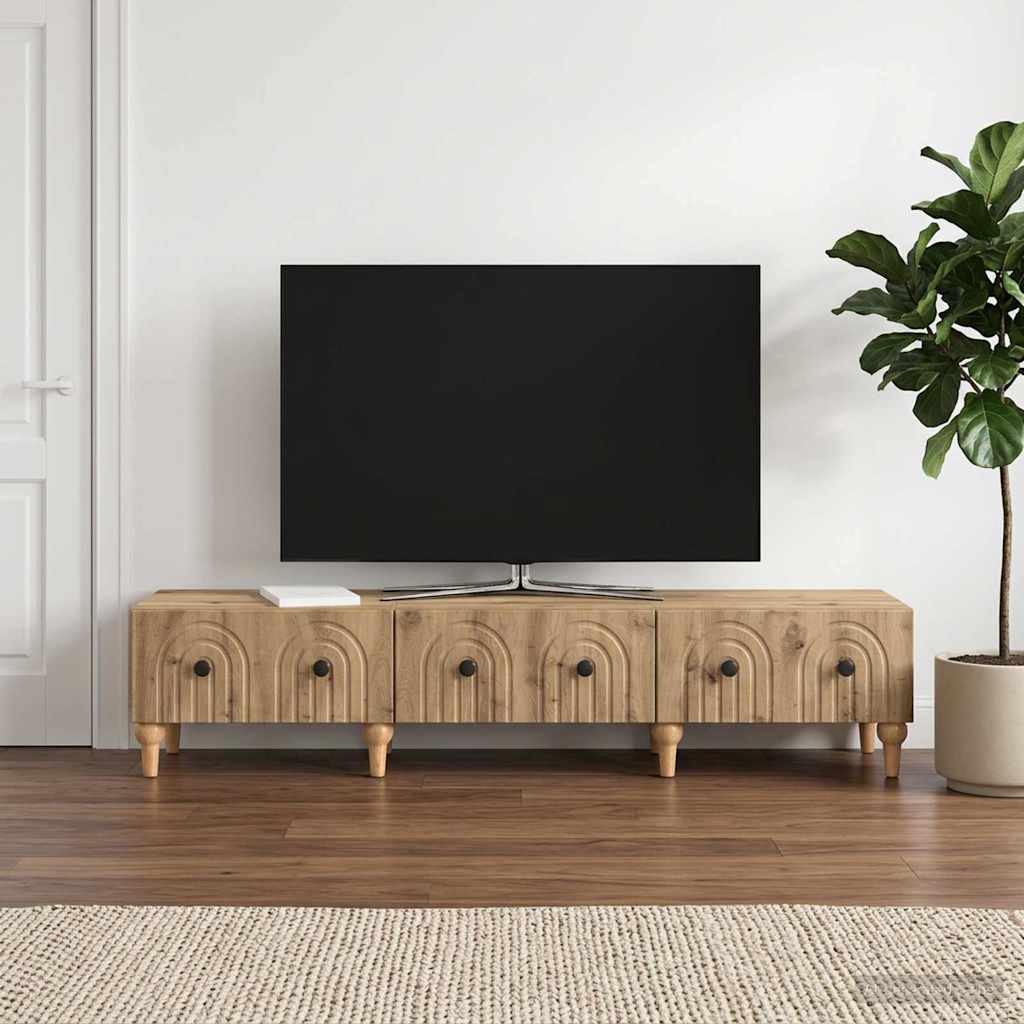 TV Cabinet 147 x 34.5 x 30 cm Artisan Oak Engineered Wood