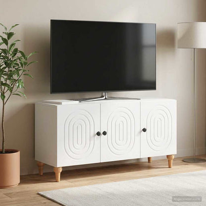 TV Cabinet White 99 x 34.5 x 50 cm Engineered Wood