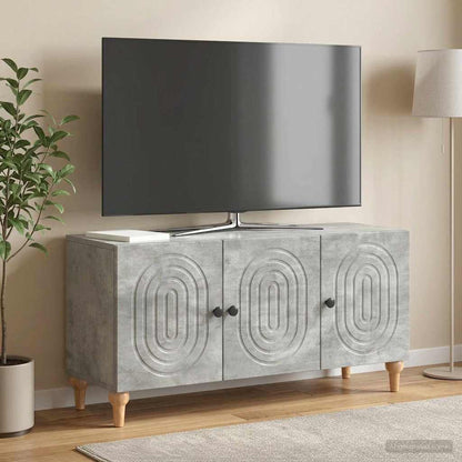 TV Cabinet Concrete Grey 99 x 34.5 x 50 cm Engineered Wood