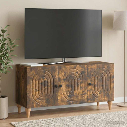 TV Cabinet Smoked Oak 99 x 34.5 x 50 cm Engineered Wood