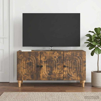 TV Cabinet Smoked Oak 99 x 34.5 x 50 cm Engineered Wood