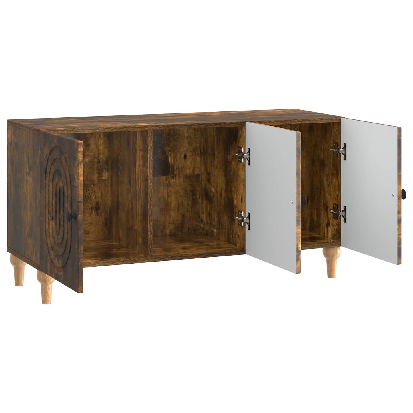 TV Cabinet 99 x 34.5 x 50 cm Smoked Oak Engineered Wood