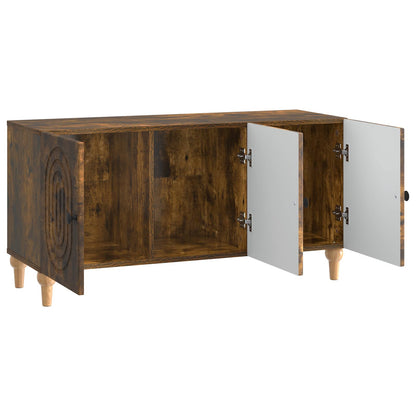 TV Cabinet 99 x 34.5 x 50 cm Smoked Oak Engineered Wood