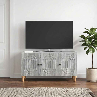 TV Cabinet Grey Sonoma 99 x 34.5 x 50 cm Engineered Wood
