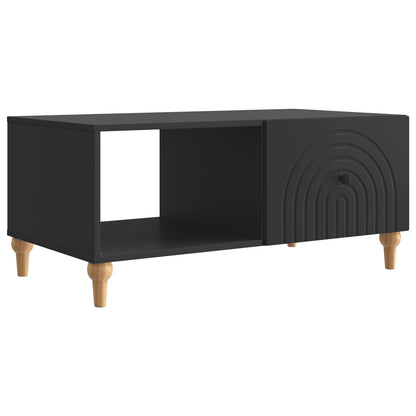 Coffee Table Black 90 x 50 x 40 cm Engineered Wood