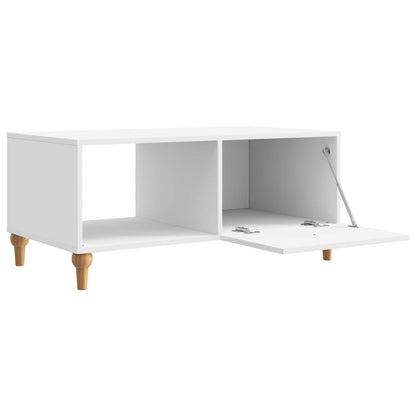 Coffee Table High Gloss White 90 x 50 x 40 cm Engineered Wood