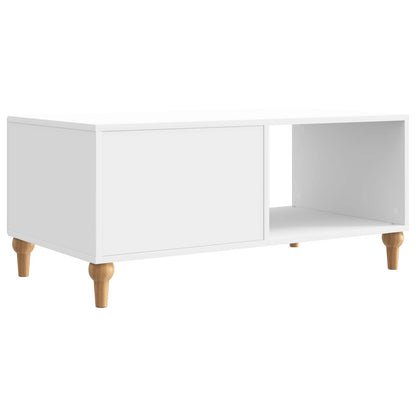 Coffee Table High Gloss White 90 x 50 x 40 cm Engineered Wood