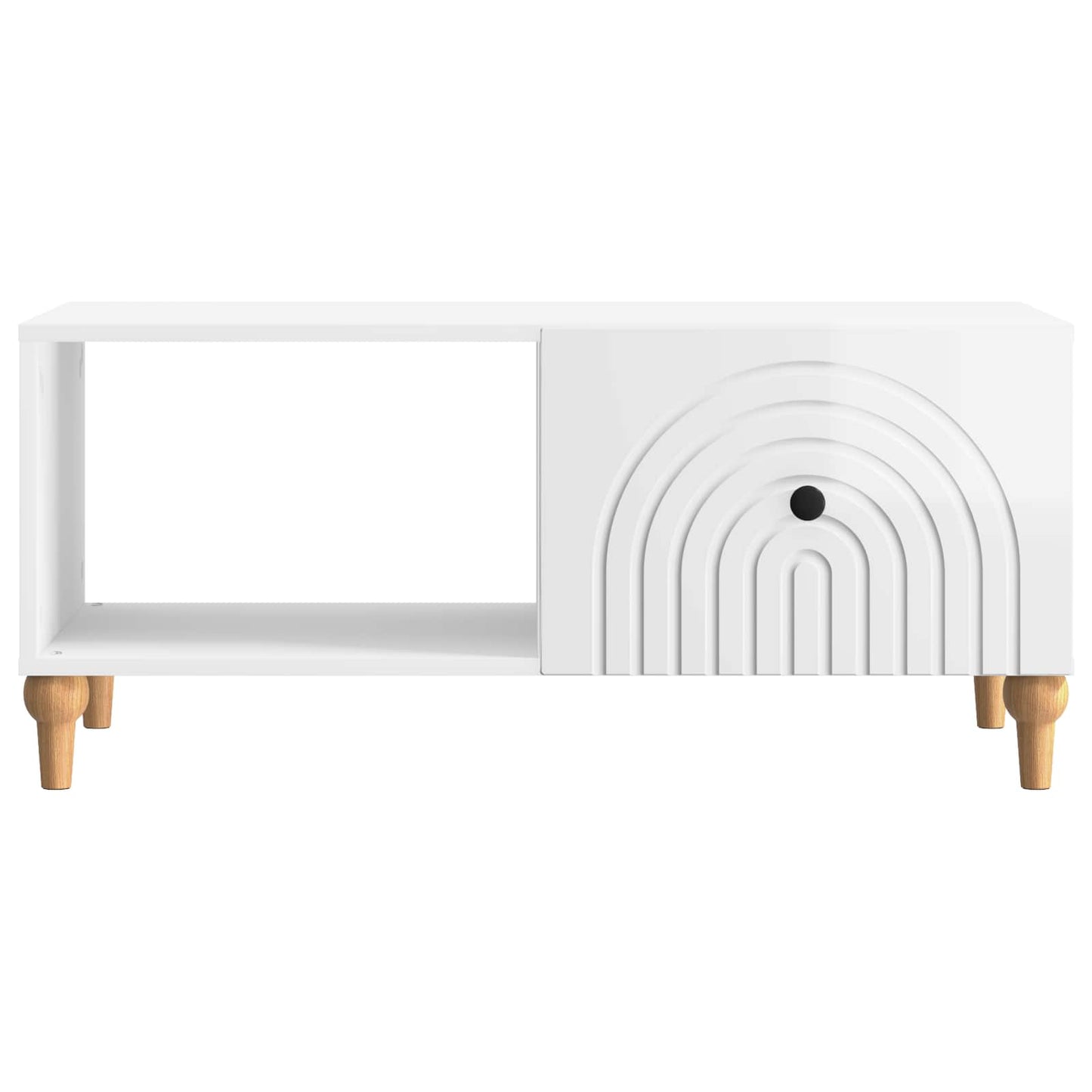 Coffee Table High Gloss White 90 x 50 x 40 cm Engineered Wood