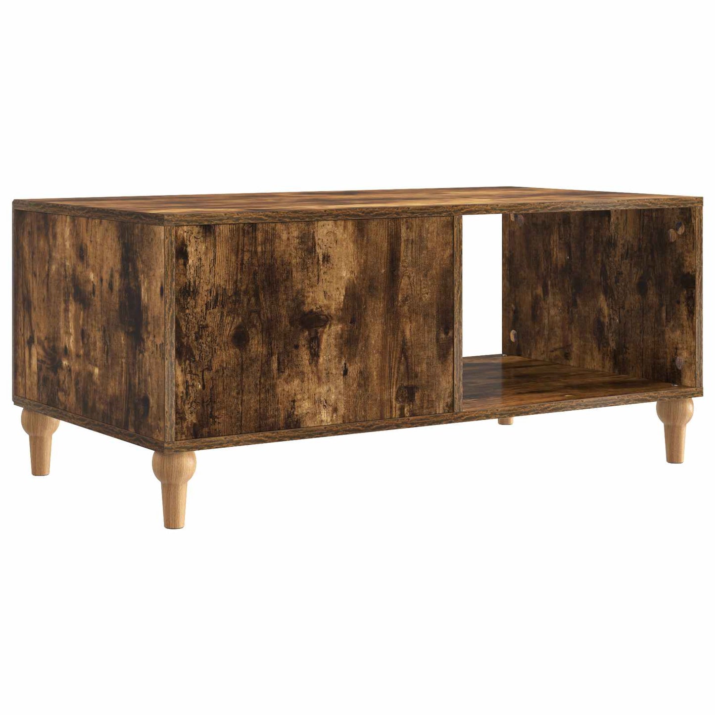 Coffee Table Smoked Oak 90 x 50 x 40 cm Engineered Wood