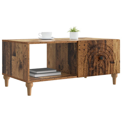 Coffee Table Old Wood 90 x 50 x 40 cm Engineered Wood