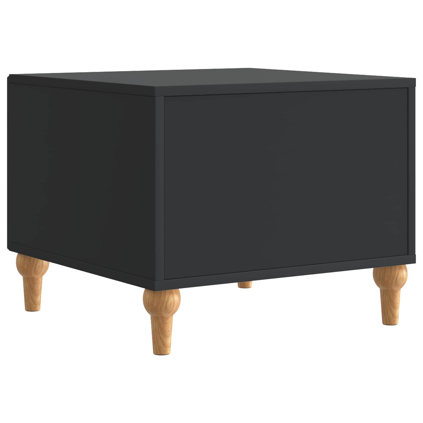Coffee Table with Drawer Black 49 x 50 x 40 cm Engineered Wood