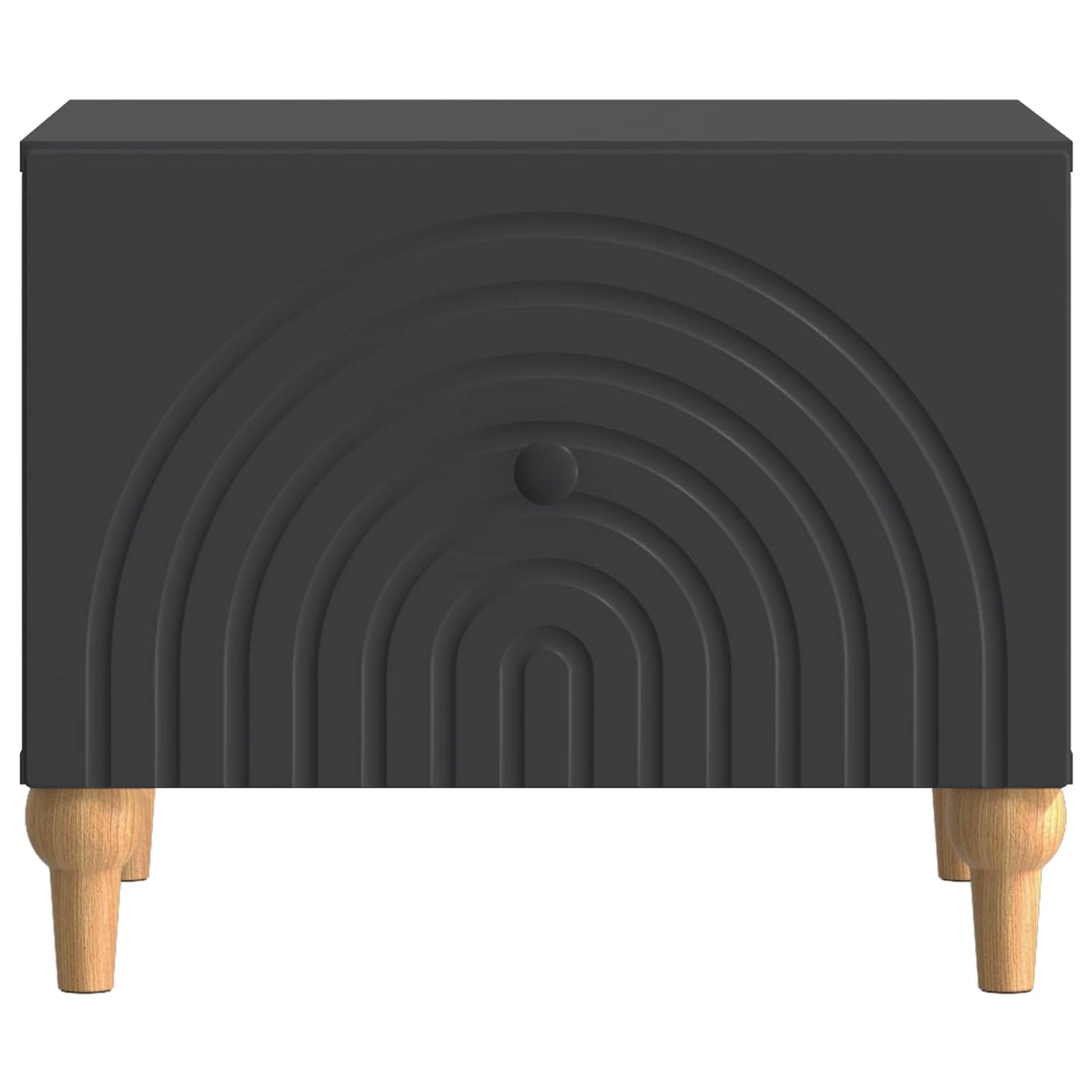 Coffee Table with Drawer Black 49 x 50 x 40 cm Engineered Wood