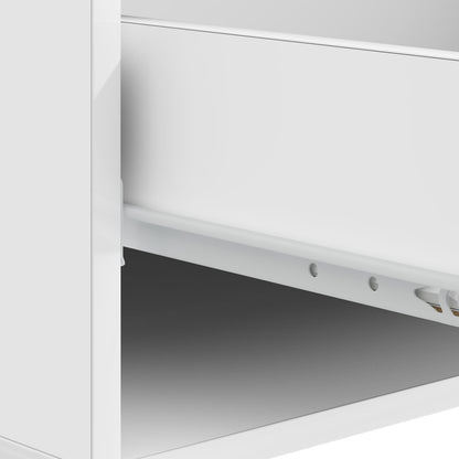 Coffee Table High Gloss White 49 x 50 x 40 cm Engineered Wood