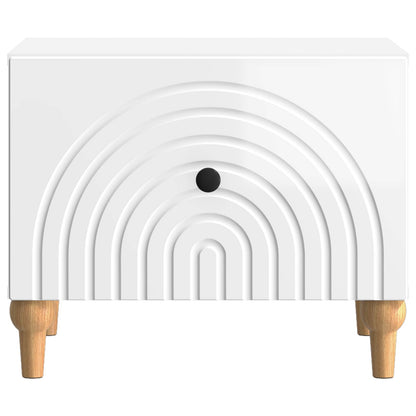 Coffee Table High Gloss White 49 x 50 x 40 cm Engineered Wood