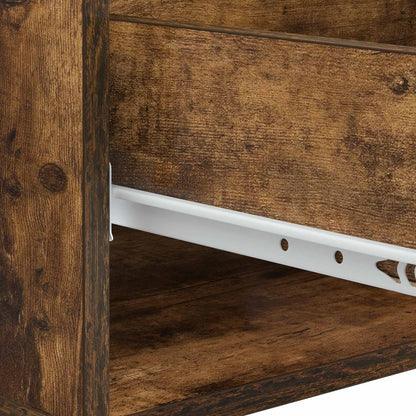 Coffee Table Smoked Oak 49 x 50 x 40 cm Engineered Wood