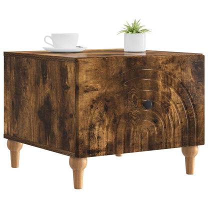 Coffee Table Smoked Oak 49 x 50 x 40 cm Engineered Wood