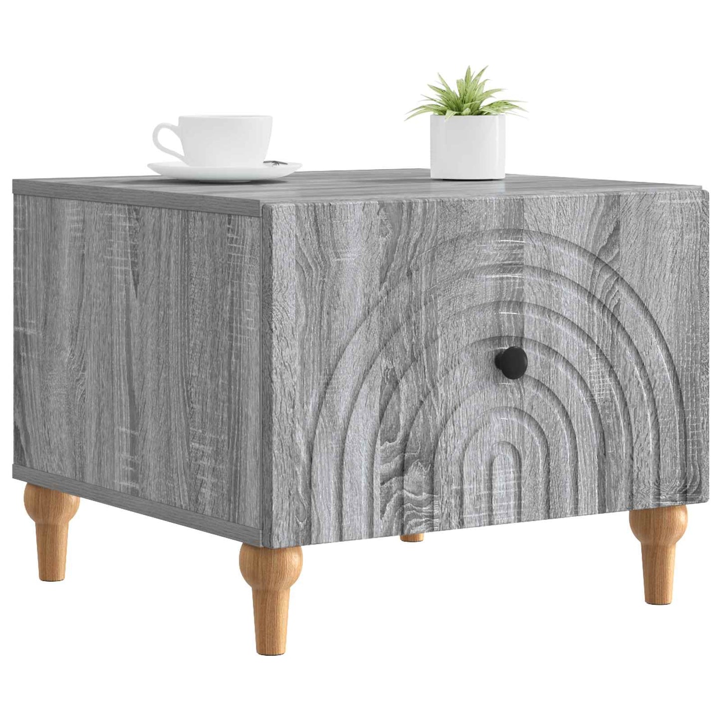 Coffee Table Grey Sonoma 49 x 50 x 40 cm Engineered Wood