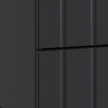 Bedside Cabinet Black 43 x 34.5 x 49.5 cm Engineered Wood