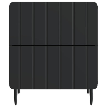 Bedside Cabinet 2 pcs Black 43 x 34.5 x 49.5 cm Engineered Wood