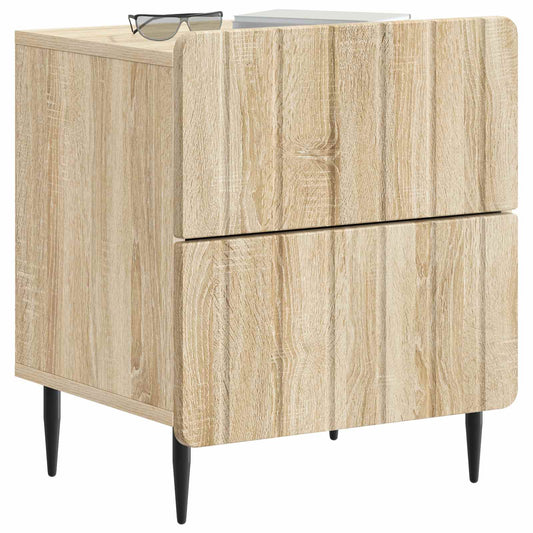 Bedside Cabinet Sonoma Oak 43 x 34.5 x 49.5 cm Engineered Wood