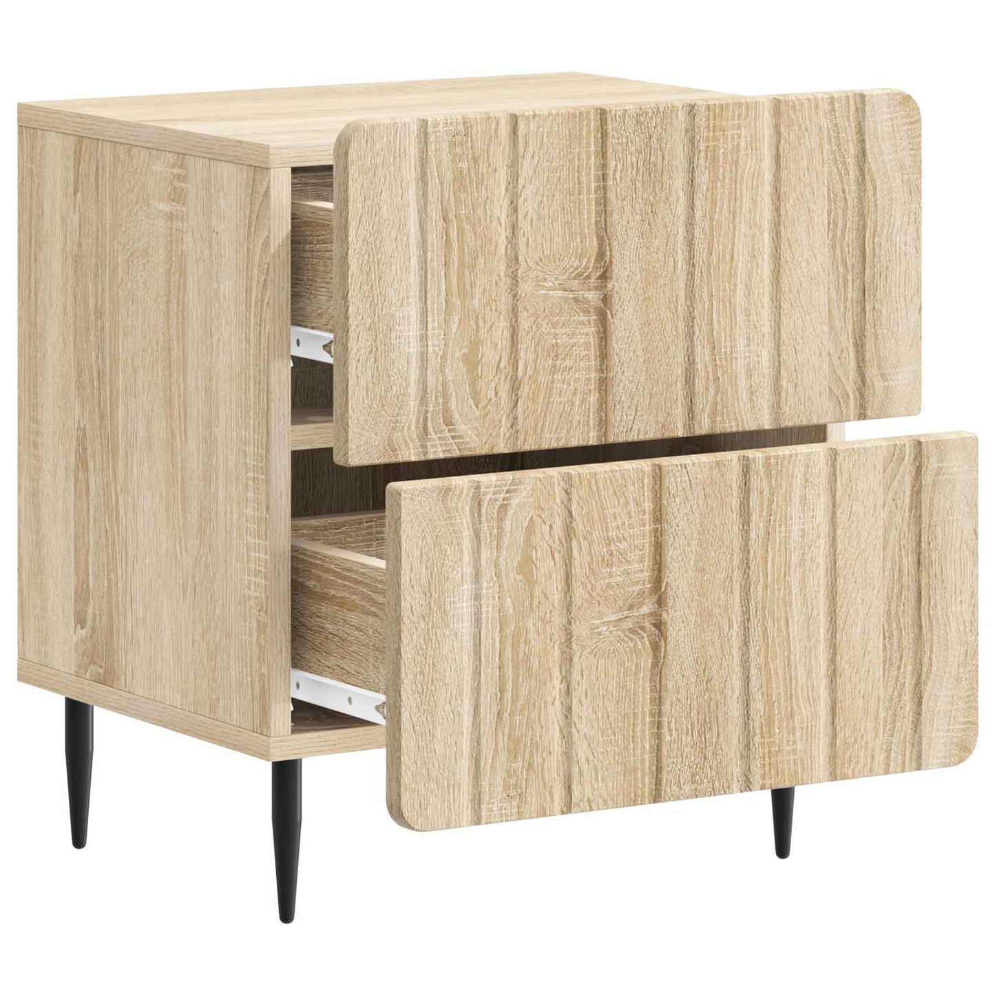 Bedside Cabinet 2 pcs Sonoma Oak 43 x 34.5 x 49.5 cm
