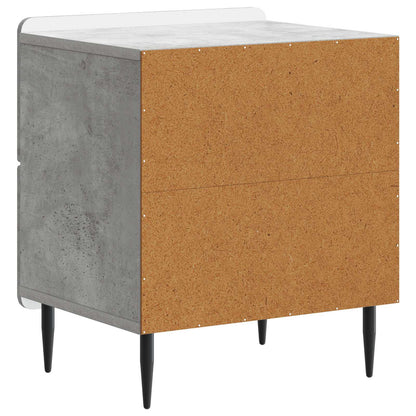 Bedside Cabinet with Drawer Concrete Grey 43 x 34.5 x 49.5 cm