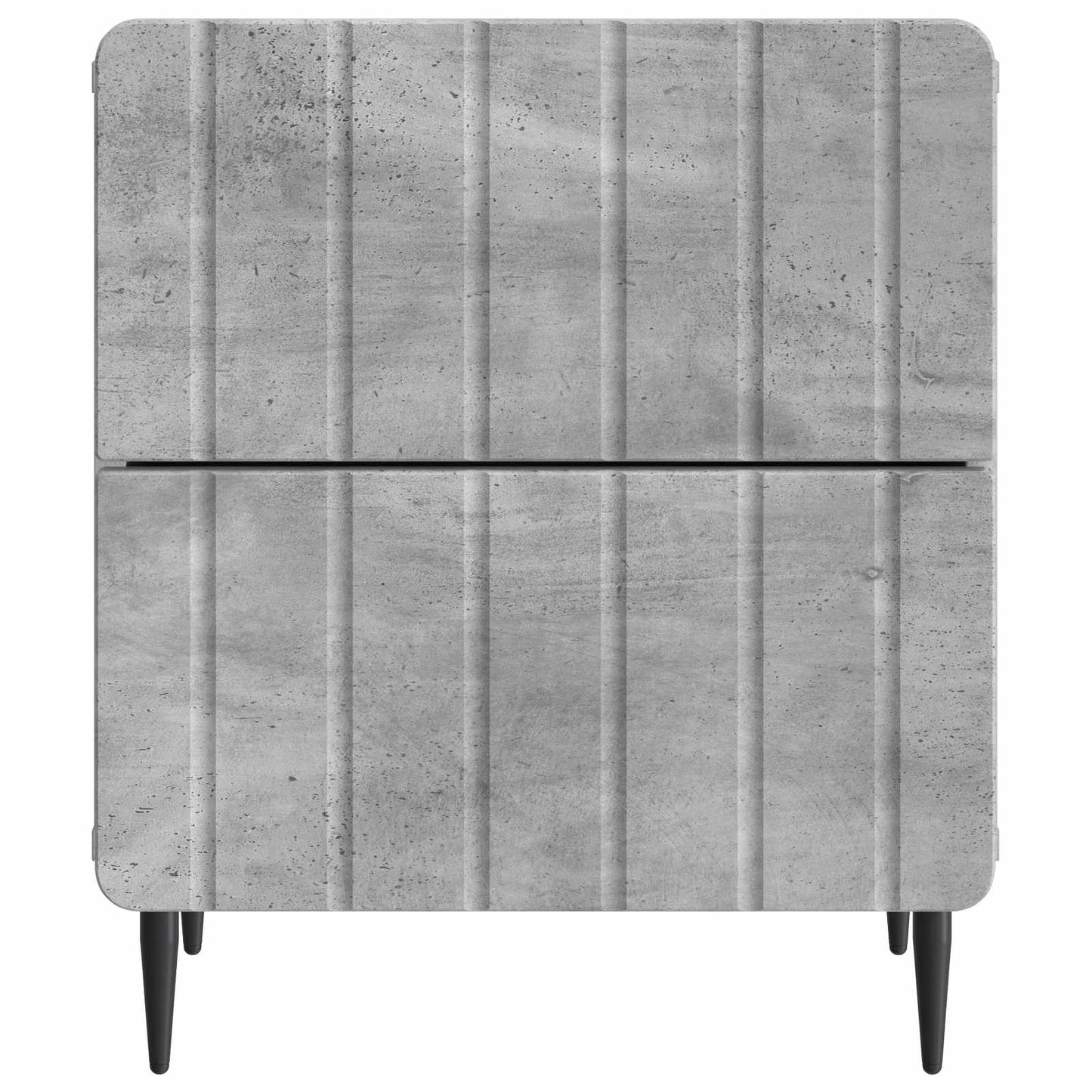Bedside Cabinet with Drawer Concrete Grey 43 x 34.5 x 49.5 cm