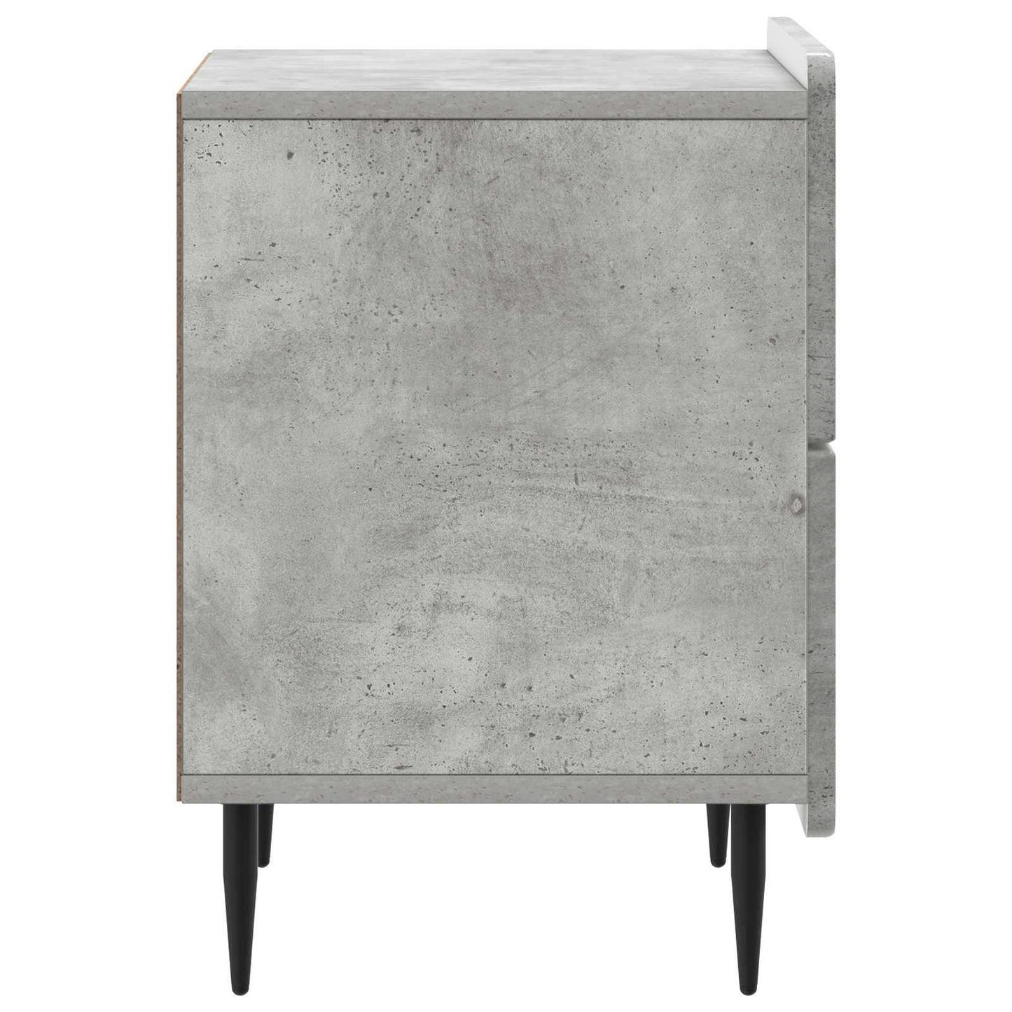 Bedside Cabinet with Drawer Concrete Grey 43 x 34.5 x 49.5 cm