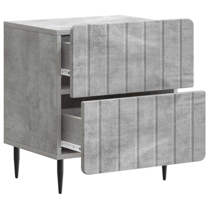 Bedside Cabinet 2 pcs Concrete Grey 43 x 34.5 x 49.5 cm