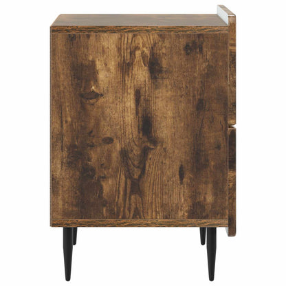 Bedside Cabinet 2 pcs Smoked Oak 43 x 34.5 x 49.5 cm
