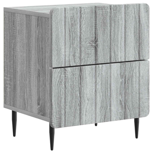 Bedside Cabinet Grey Sonoma 43 x 34.5 x 49.5 cm Engineered Wood
