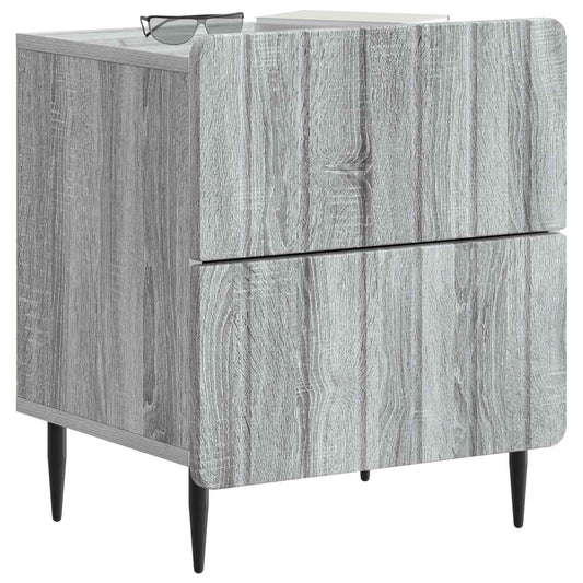 Bedside Cabinet Grey Sonoma 43 x 34.5 x 49.5 cm Engineered Wood