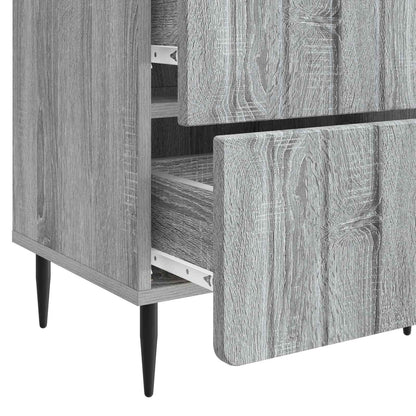 Bedside Cabinet 2 pcs Grey Sonoma 43 x 34.5 x 49.5 cm