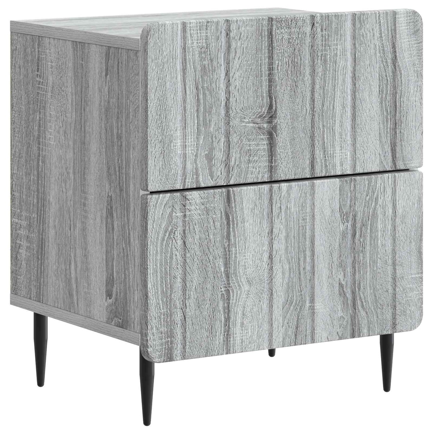 Bedside Cabinet 2 pcs Grey Sonoma 43 x 34.5 x 49.5 cm
