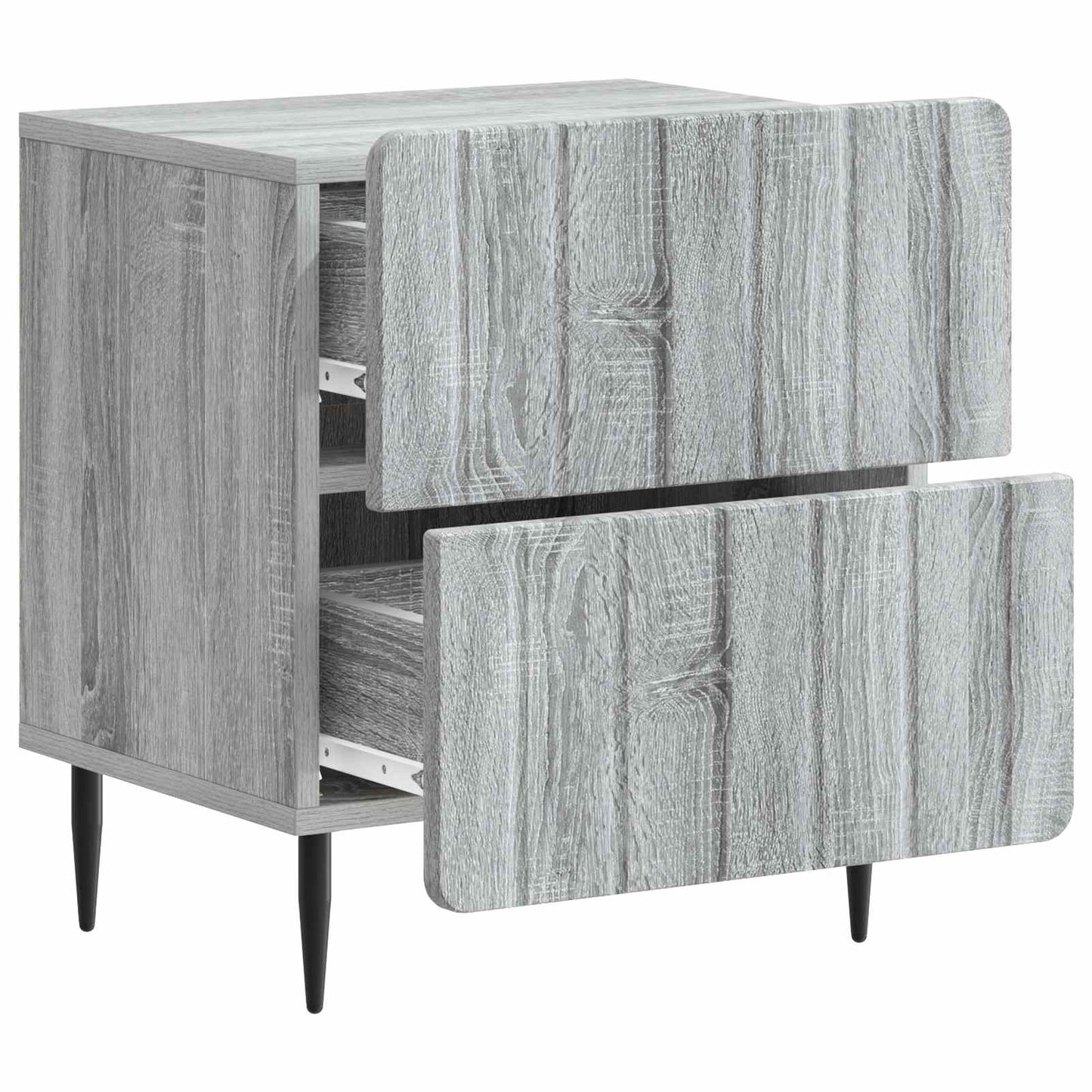 Bedside Cabinet 2 pcs Grey Sonoma 43 x 34.5 x 49.5 cm