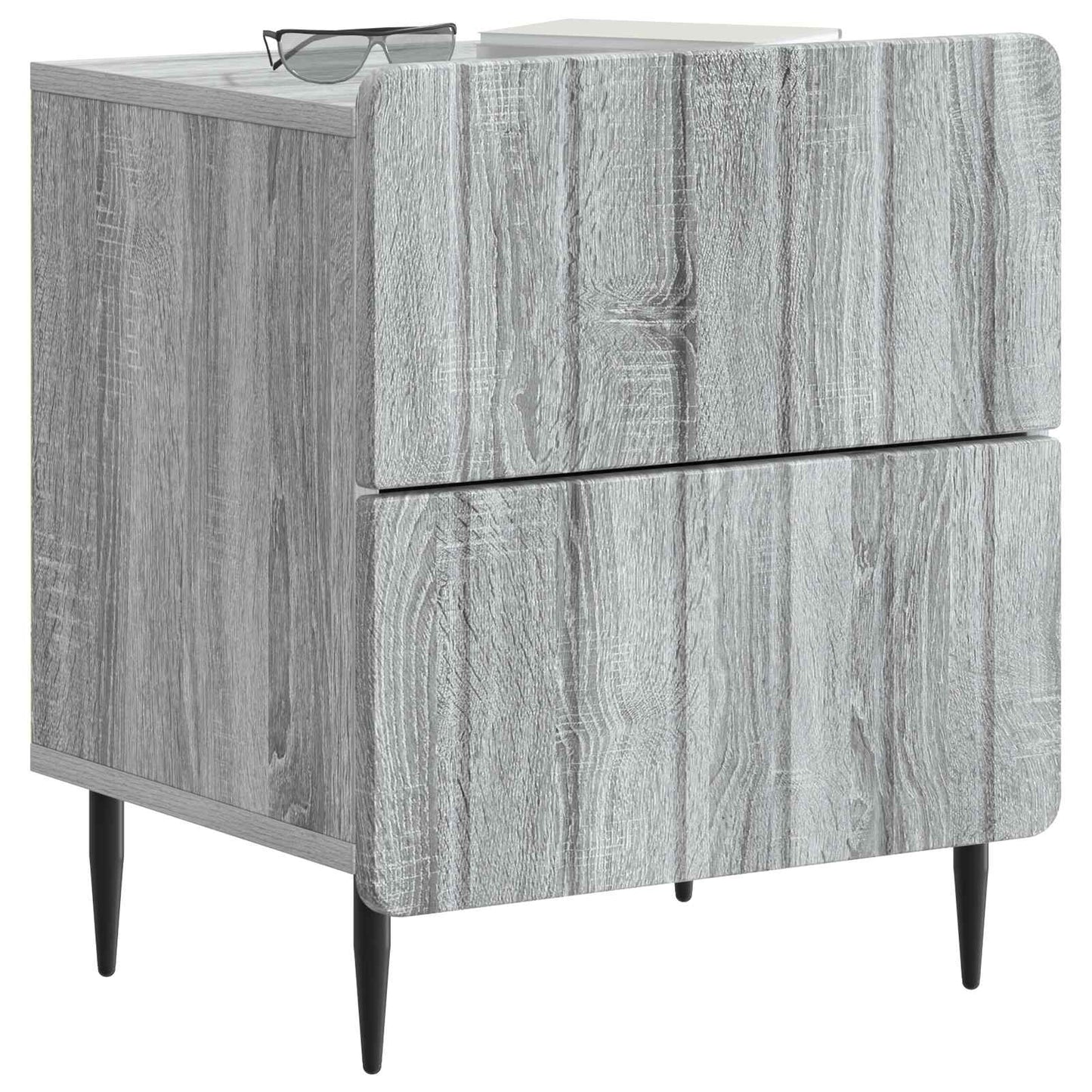 Bedside Cabinet 2 pcs Grey Sonoma 43 x 34.5 x 49.5 cm